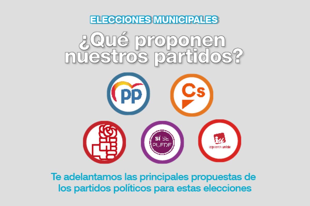 Los candidatos a la alcaldía de los principales partidos comparten con los lectores de Soyde. algunas de sus principales propuestas para la próxima legislatura 2019-2023