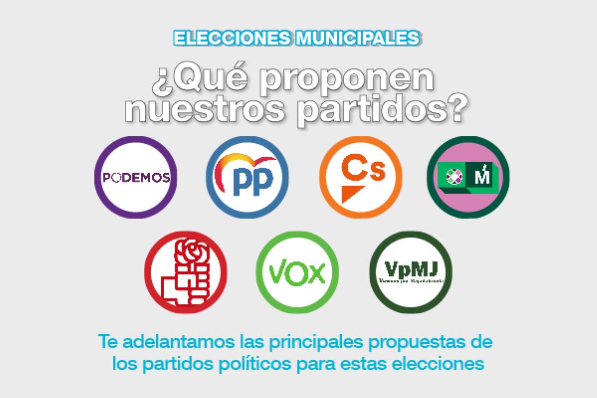 Los candidatos a la alcaldía de los principales partidos comparten con los lectores de Soyde. algunas de sus principales propuestas para la próxima legislatura 2019-2023