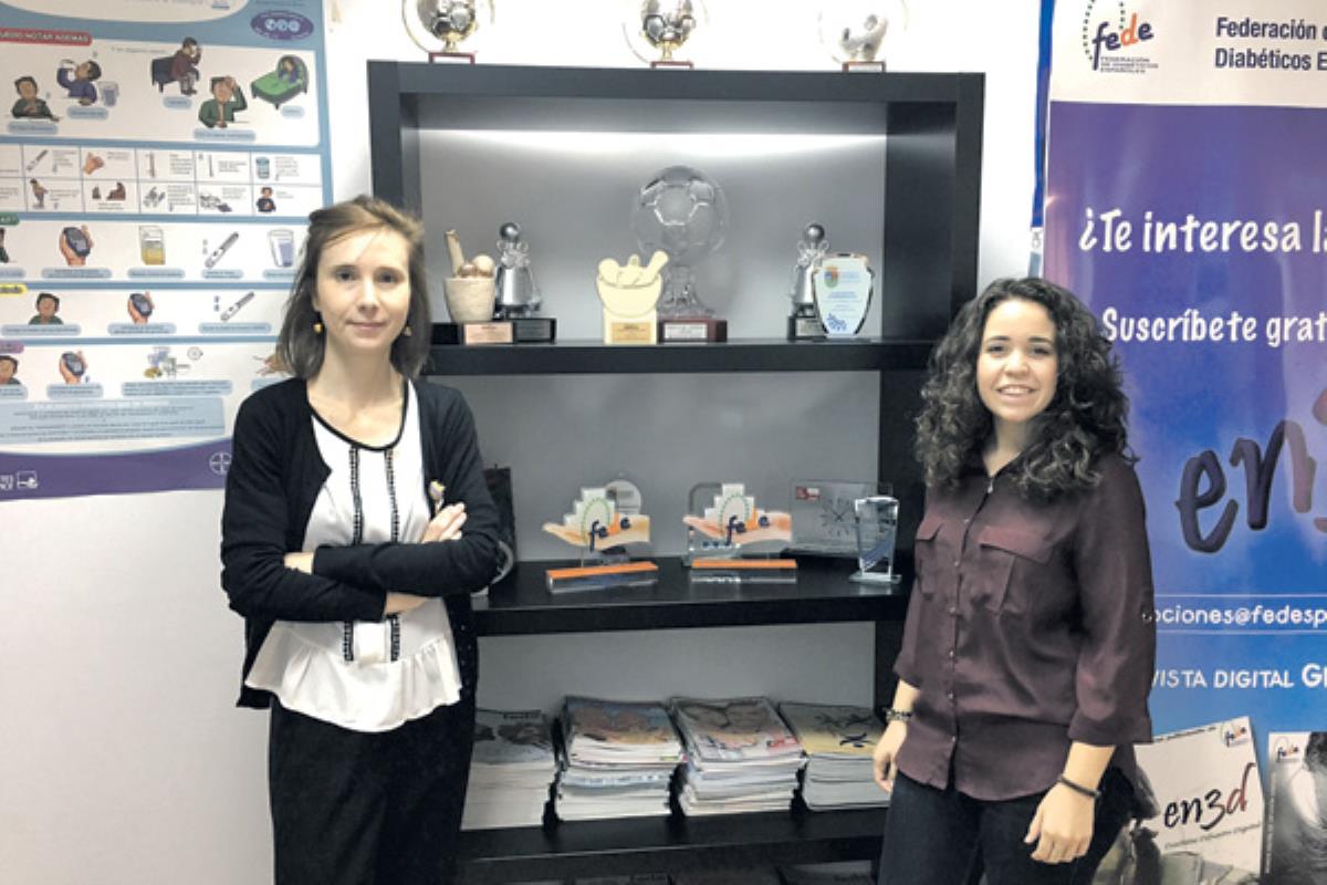 Conocemos la labor que realiza la Federación Española de Diabetes (FEDE) de la mano de
Mercedes Maderuelo, gerente de la asociación, y Laura Alemán, responsable de comunicación