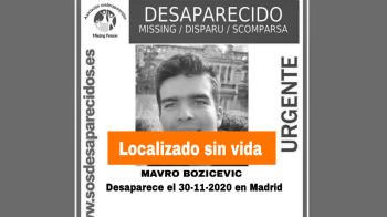 Mavro Bozicevic lleva desparecido desde el pasado 30 de noviembre de 2020