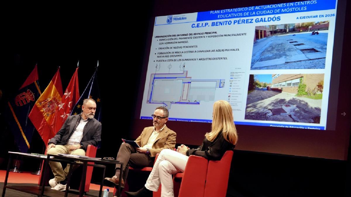 El alcalde presenta las nuevas actuaciones del Plan Estratégico en los centros educativos de Móstoles 2024-2027
