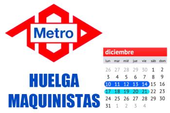 Lee toda la noticia '4  meses de paros realizarán los maquinistas del Metro de Madrid'