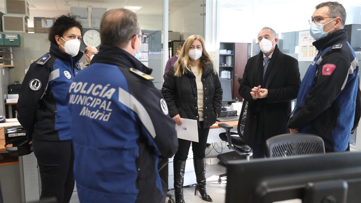 Inmaculada Sanz hace balance tras visitar este miércoles la Unidad de Policía Judicial de Tráfico del Cuerpo