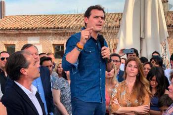 El líder de Ciudadanos apoyó a Miguel Ángel Lezcano en un encuentro multitudinario a cuatro días de las elecciones
