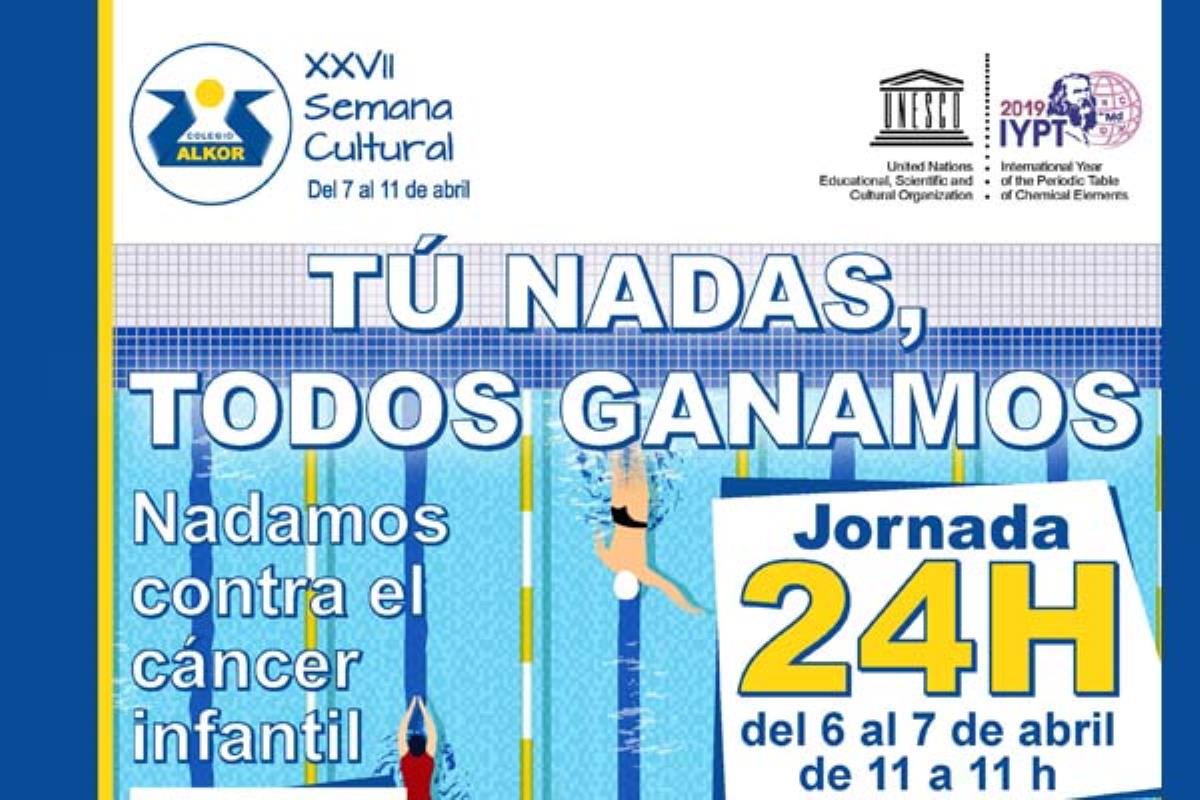 Por cada hora nadada se recaudará un euro, destinado a la labor de esta ONG que ayuda a niños y adolescentes enfermos de cáncer