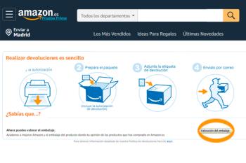 A partir de ahora, los productos de Amazon se podrán devolver sin embalaje a través de 2000 puntos de Celeritas