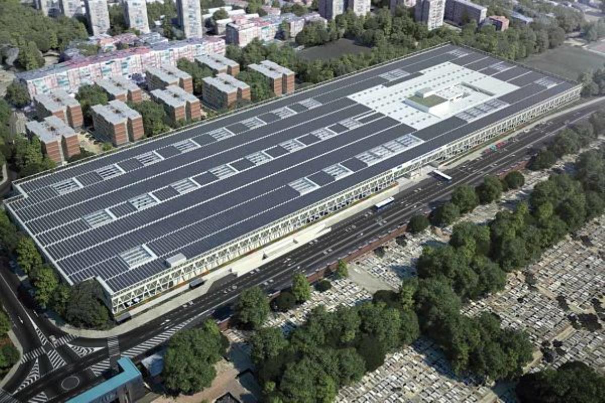 El nuevo edificio sostenible albergará un total de 333 autobuses