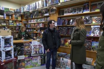 La tienda ha recibido la reciente visita de la alcaldesa en el marco de sus encuentros con comercios locales 