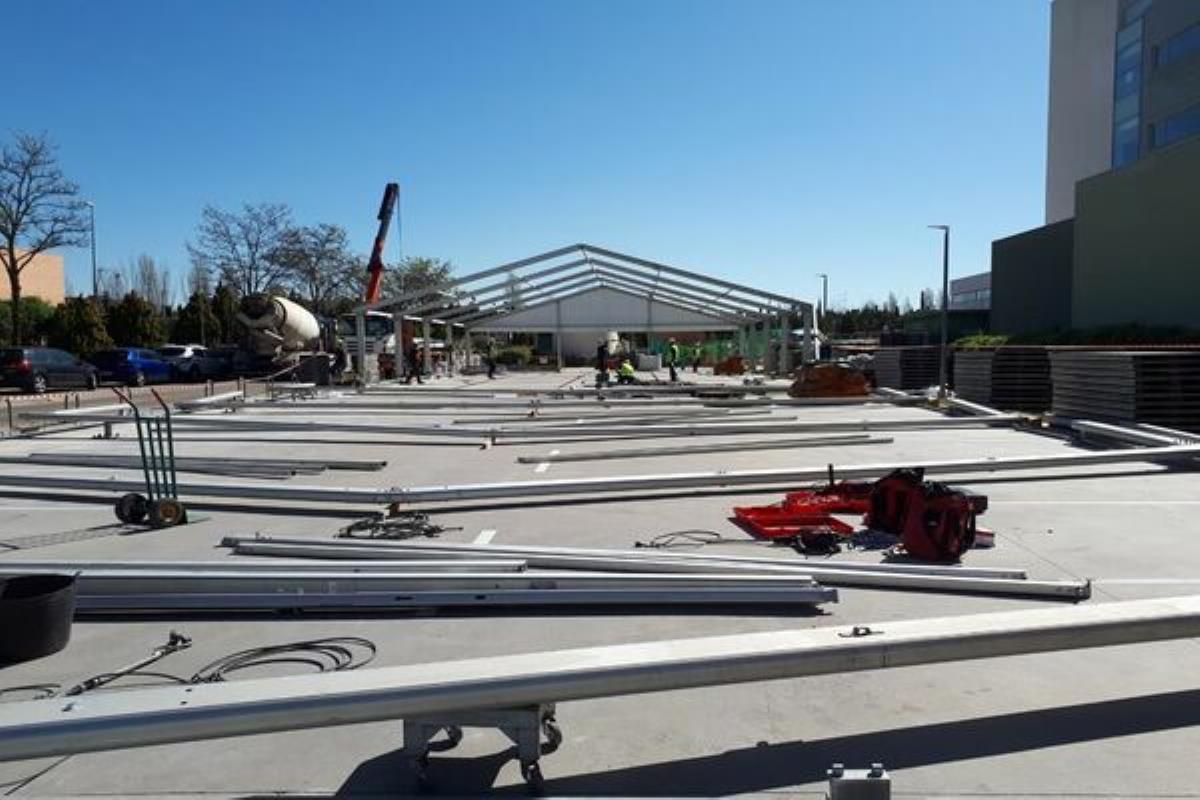 Las instalaciones se ubicarán junto al Hospital de Fuenlabrada y estarán listas este fin de semana