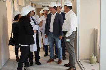 El alcalde ha comprobado el estado de las obras de ampliación