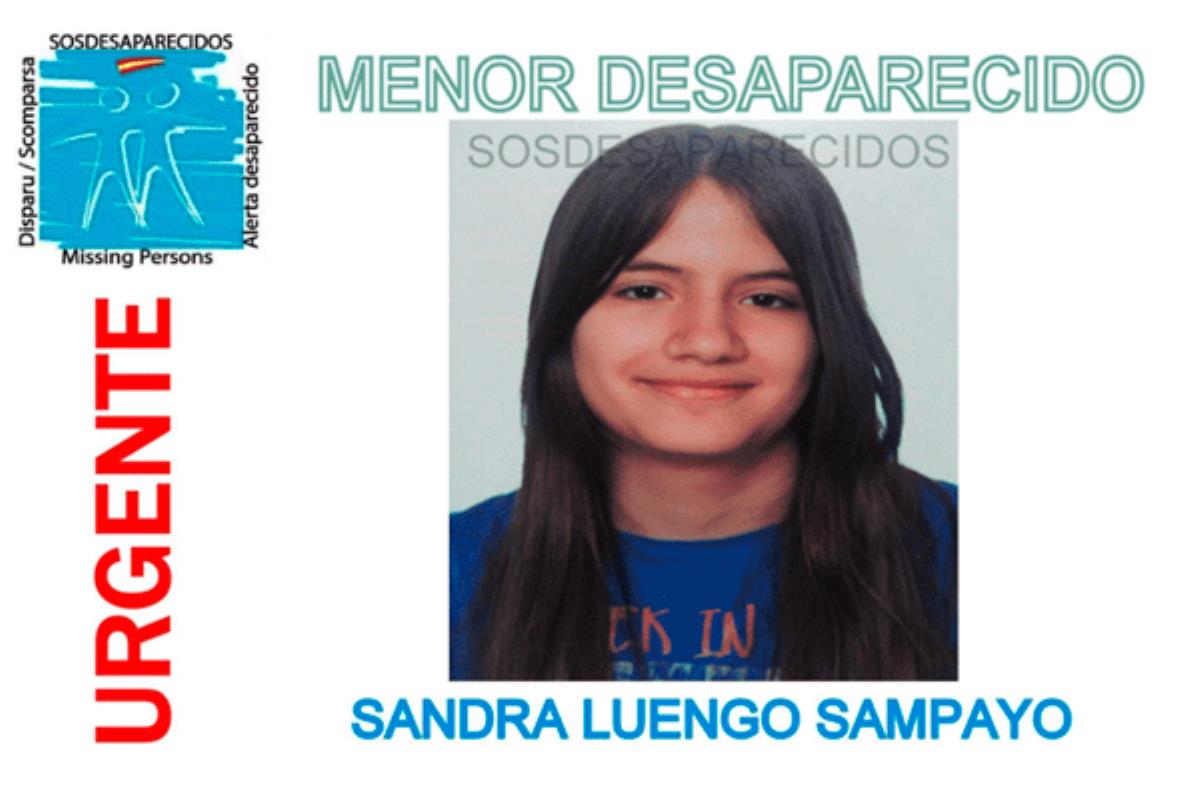 Desde el 1 de Octubre lleva desaparecida Sandra de 17 años