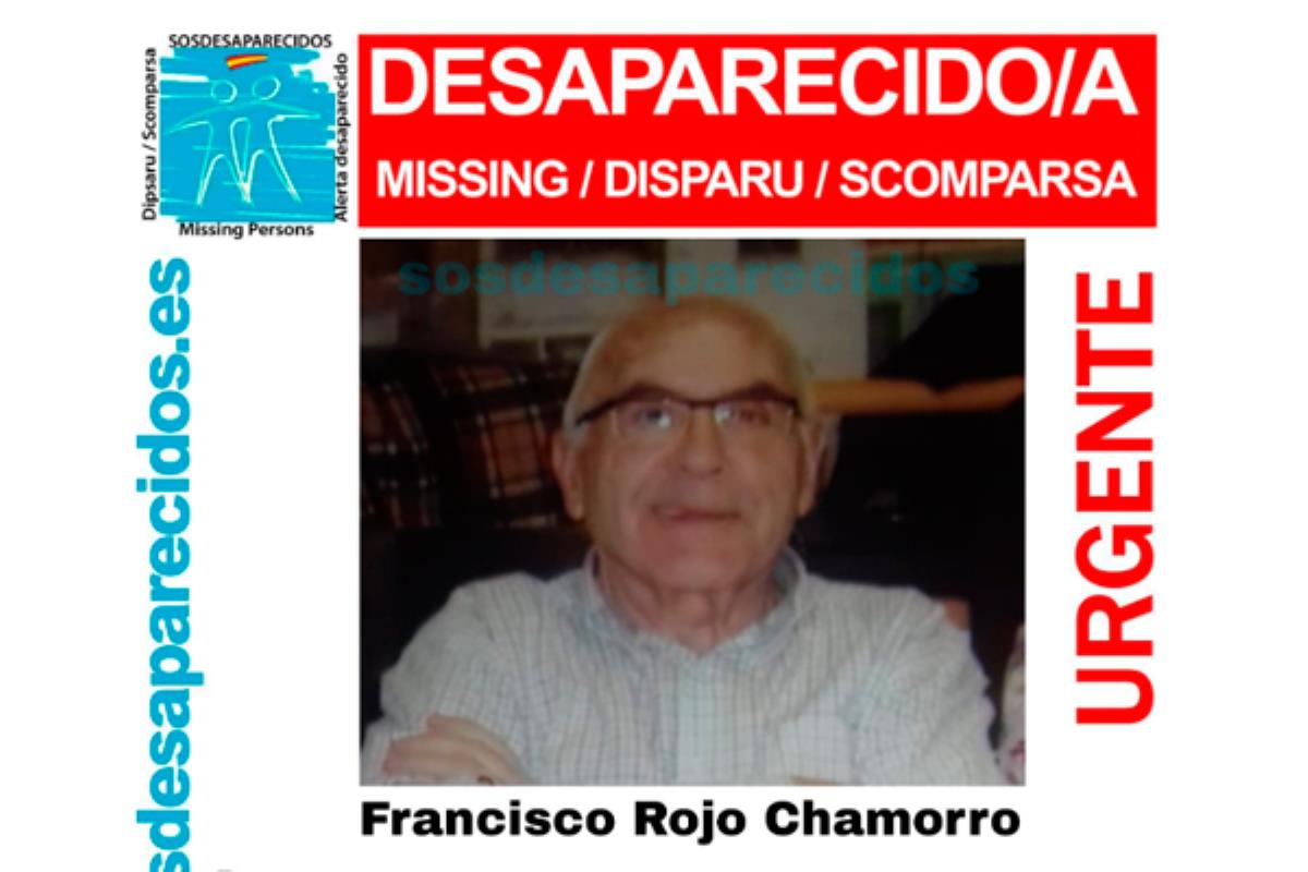 Francisco Rojo Chamorro, vecino de Alcobendas fue visto por última vez el lunes 7 de enero 