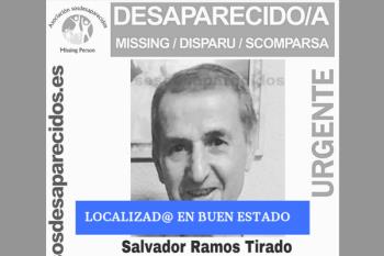 Salvador Ramos de 70 años de edad, desaparece en el día de hoy, 3 de octubre de 2019, en Villaverde Alto
