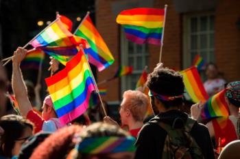 Celebración reivindicativa en el Orgullo de Madrid en defensa de los derechos LGTBI