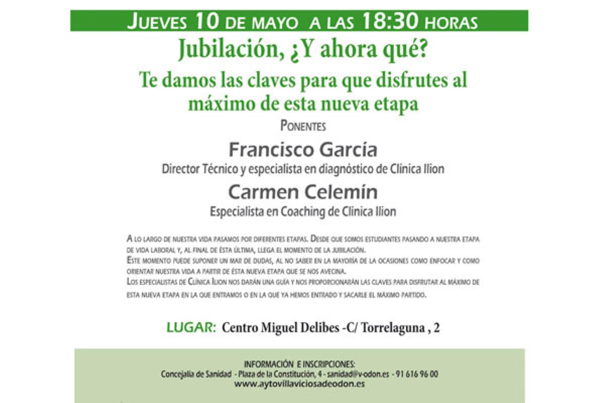Villaviciosa de Odón acogerá una serie de charlas orientadas a la jubilación