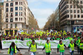 En la manifestación participaron políticos del Partido Popular y Vox