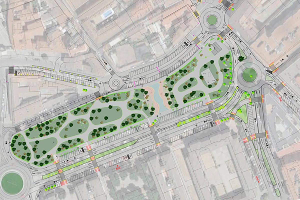 4 nuevas rotondas, reestructuración del parque de la Plaza Santa Ana y nuevas plazas de aparcamiento son las obras a realizar