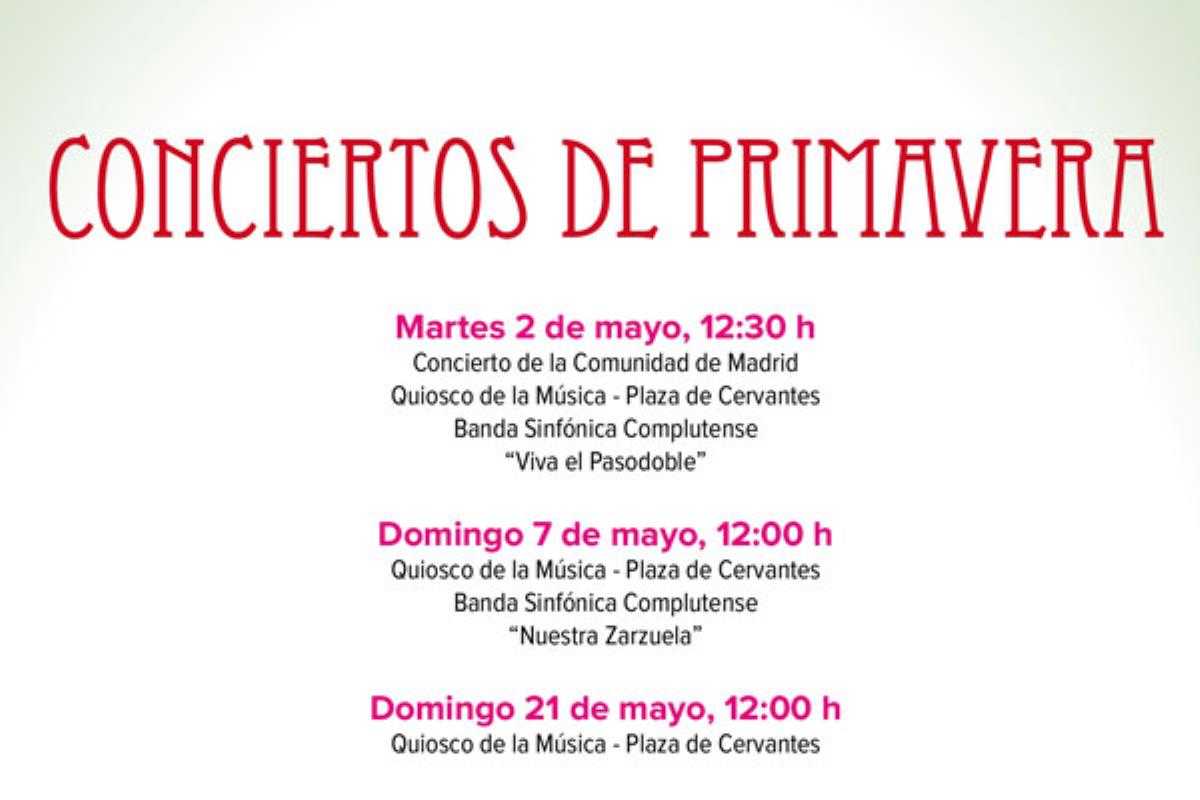 Los alcalaínos podrán disfrutar de los conciertos los días 2, 7 y 21 de mayo