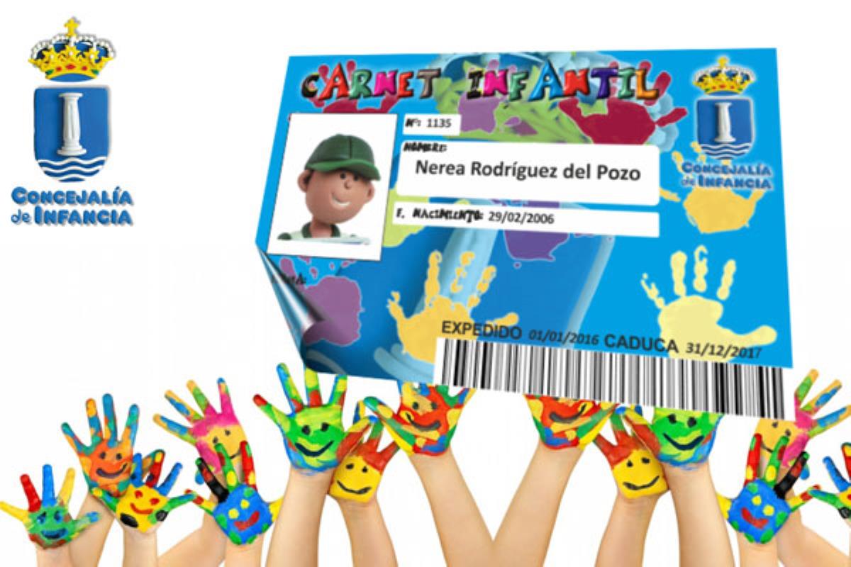 Abierto el plazo de expedición del carné infantil hasta el próximo 30 de abril