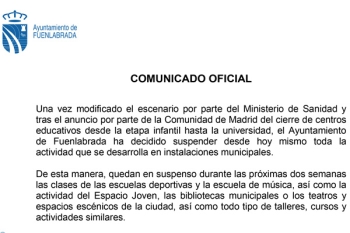 El Ayuntamiento de Fuenlabrada mantendrá la actividad administrativa básica