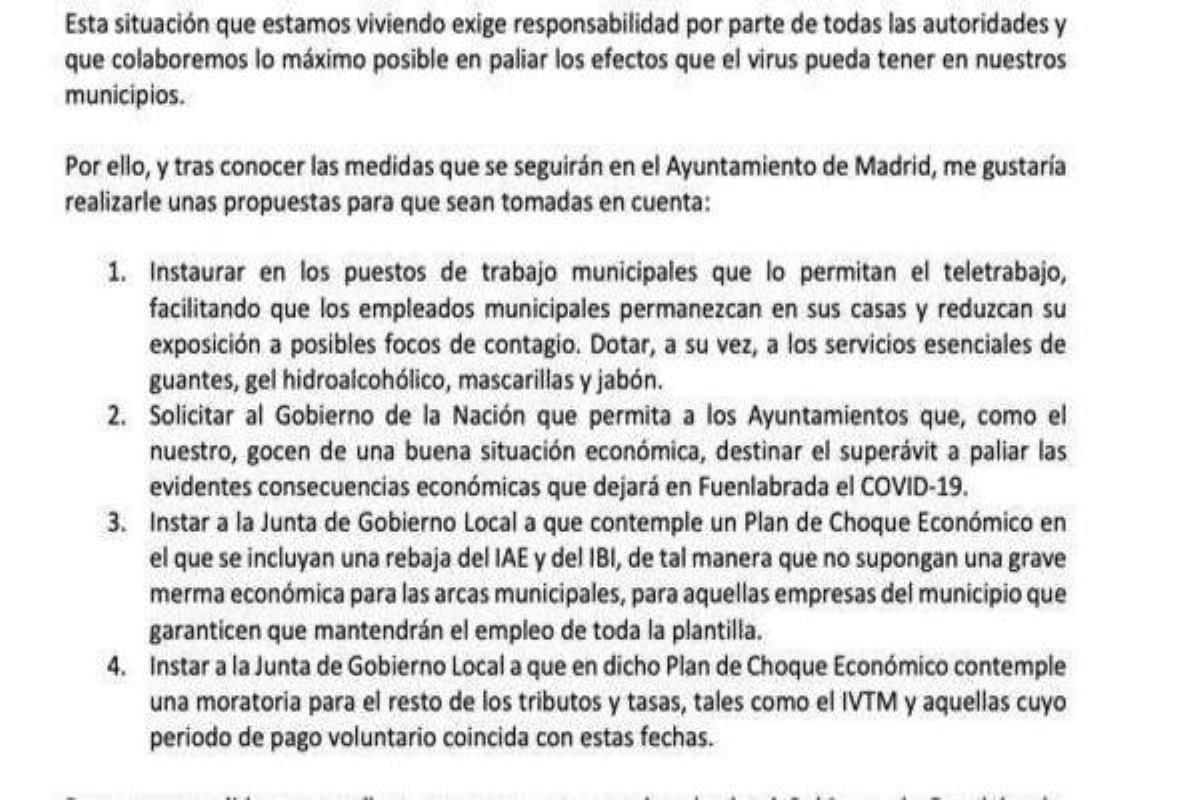 El ayuntamiento está aplicando ya medidas urgentes, como la prestación económica a las familias beneficiarias de becas de comedor