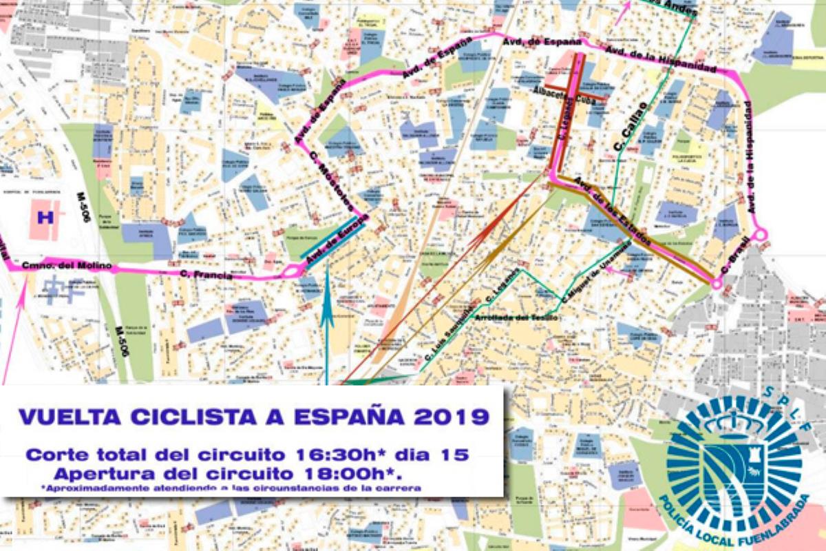 El motivo es la salida de la etapa de La Vuelta Ciclista a España 2019