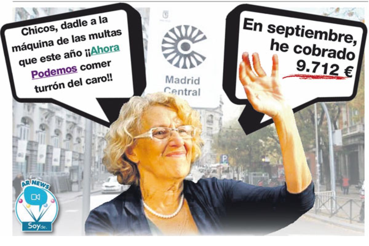 Manuela Carmena la mejor pagada de España