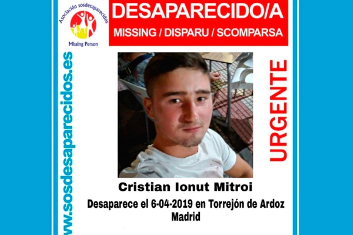 Ayuda para encontrar a Cristian Ionut Mitroi, desapareció el 6 de abril de 2019