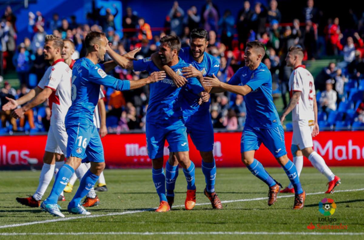 El delantero Ángel Rodríguez fue el gran protagonista del encuentro con un doblete