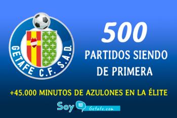 ¡La pasada jornada nuestro geta cumplió 500 partidos en primera lo que le sitúa en el puesto 25 de la liga!