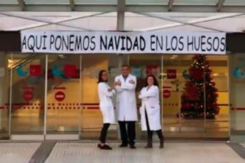 El centro ha publicado su ya tradicional vídeo de felicitación navideña que, este año, ha incluido a los pacientes de traumatología