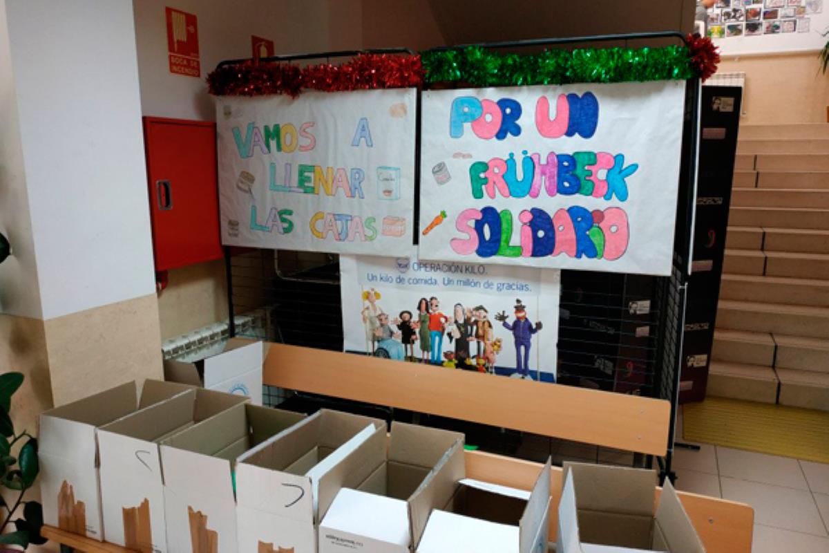 El centro educativo los ha entregado al Banco de Alimentos de Madrid