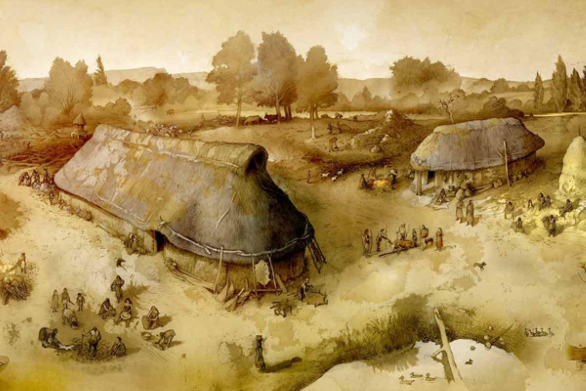 Un equipo de arqueólogos ha conseguido dibujar una instantánea a partir de las huellas de dos enormes estructuras que datan del año 1000 a.C. 