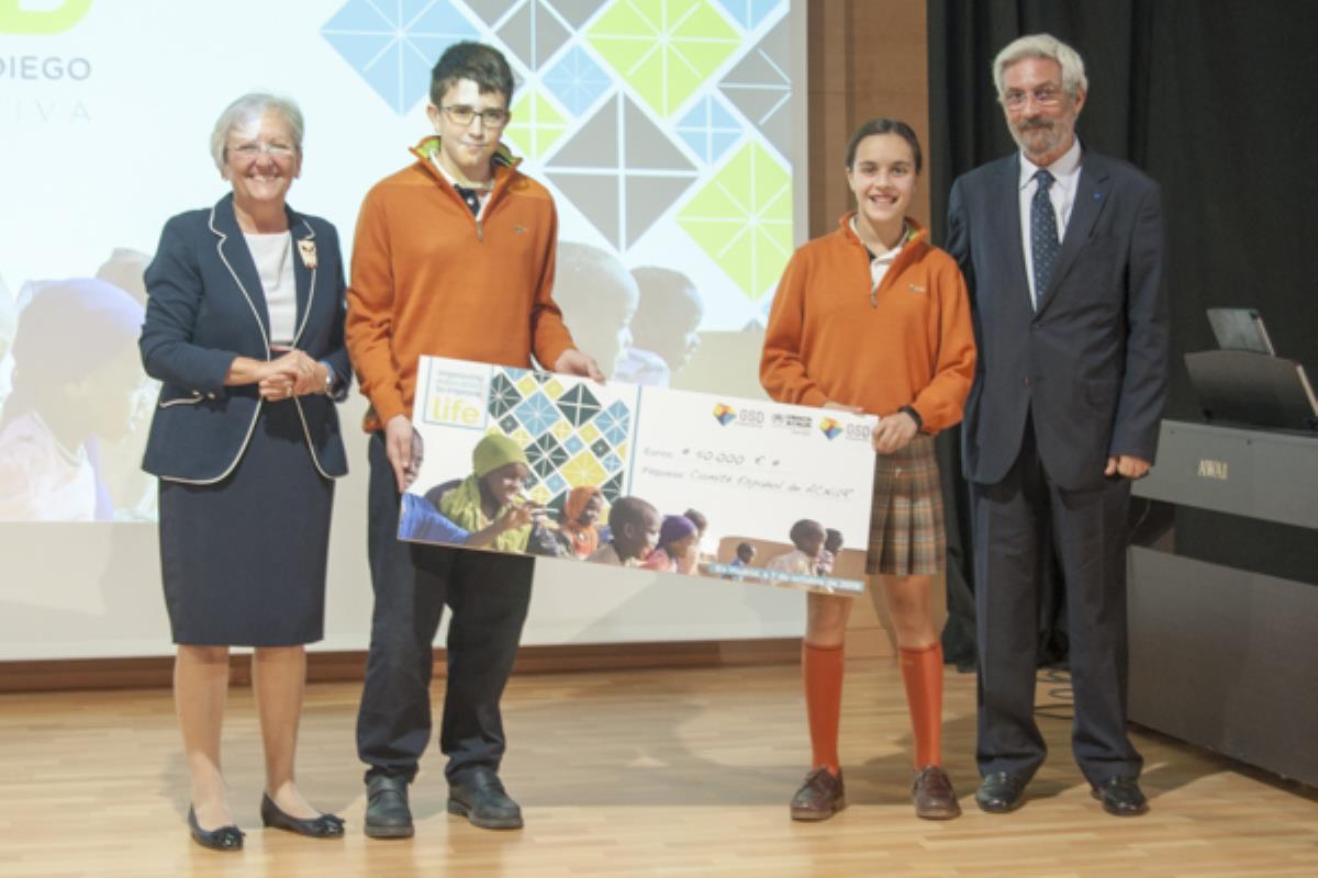 La presidenta del Comité Español de ACNUR ha recibido hoy la recaudación en el centro GSD de Alcalá de Henares