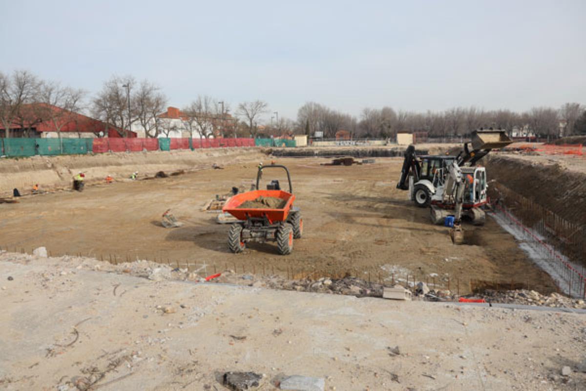 La alcaldesa de Getafe, Sara Hernández, ha visitado el desarrollo de las obras
