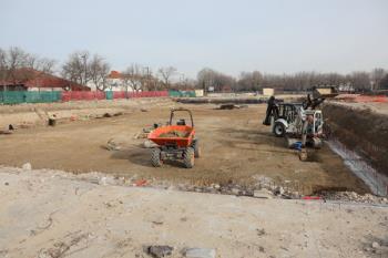 La alcaldesa de Getafe, Sara Hernández, ha visitado el desarrollo de las obras
