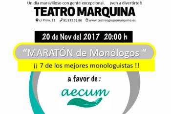 Siete monologistas se unen en el Teatro Marquina por la asociación alcalaína AECUM