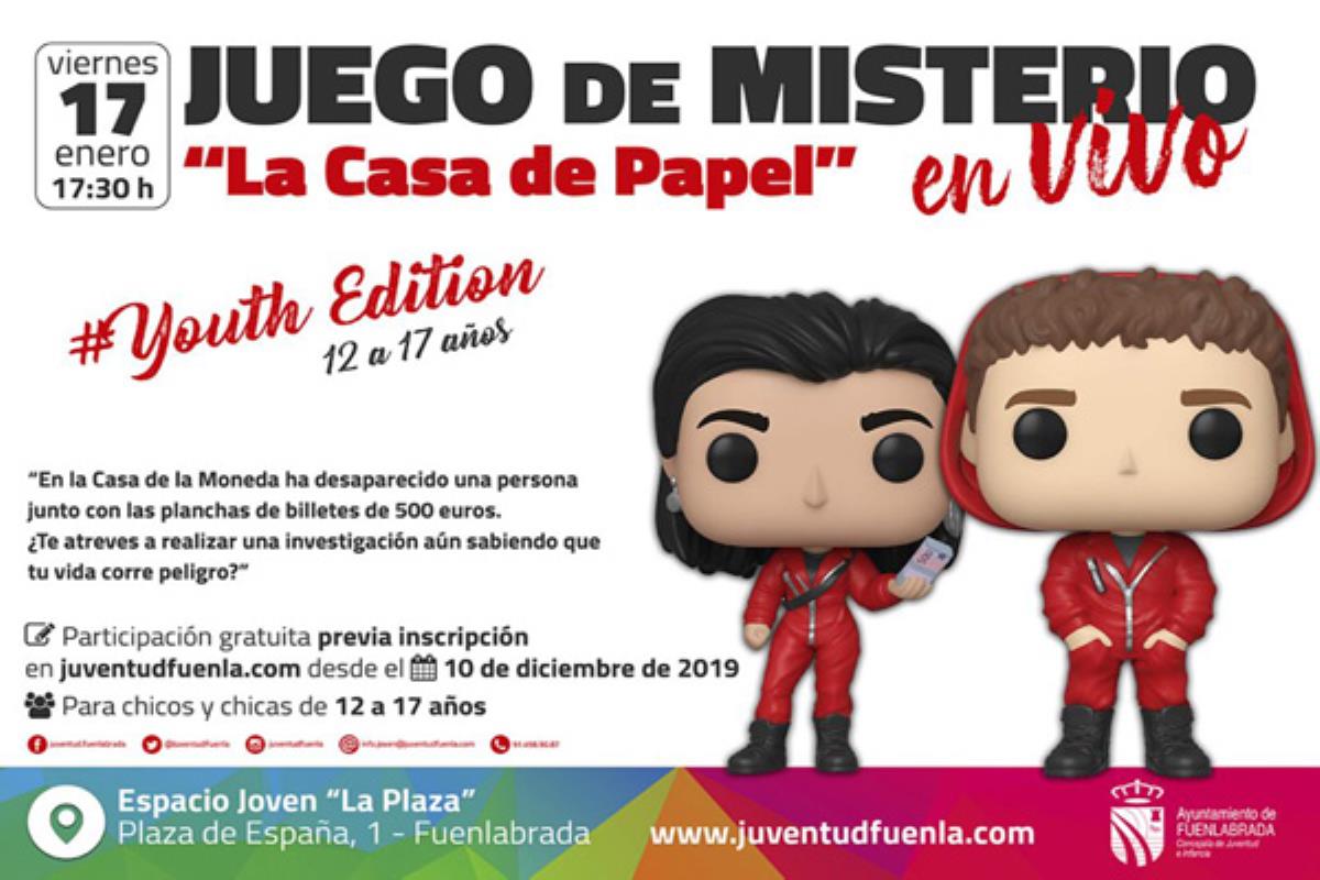 El día 17, el Espacio Joven ‘La Plaza’ acoge este juego de misterio para jóvenes