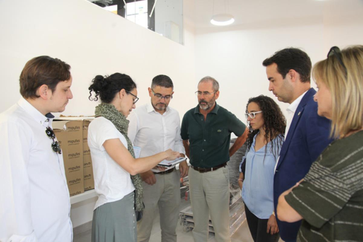 El alcalde de Alcobendas ha visitado las obras de las calles Huertas y Paz y se ha interesado por las de este espacio