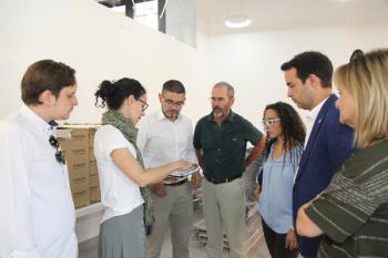 El alcalde de Alcobendas ha visitado las obras de las calles Huertas y Paz y se ha interesado por las de este espacio