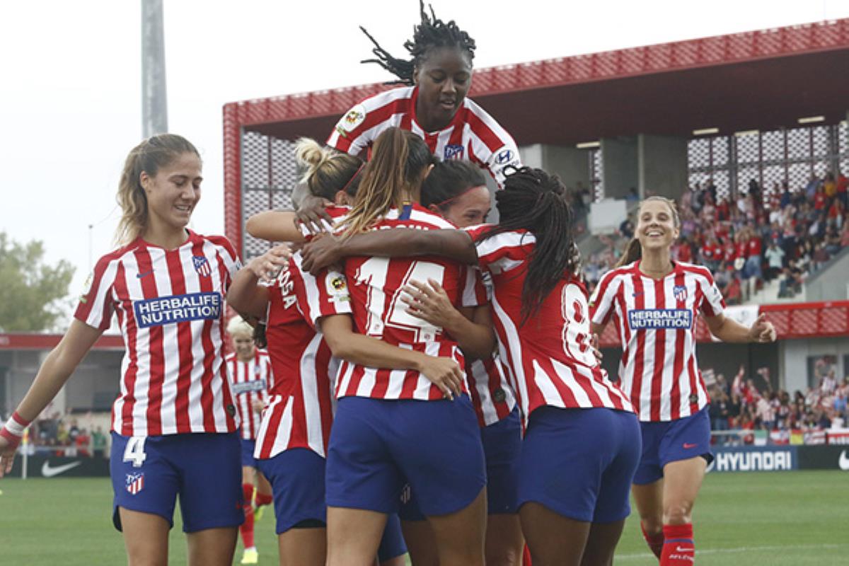 Las chicas del Atlético de Madrid ganaron a las sevillanas 3-0 en su nuevo estadio