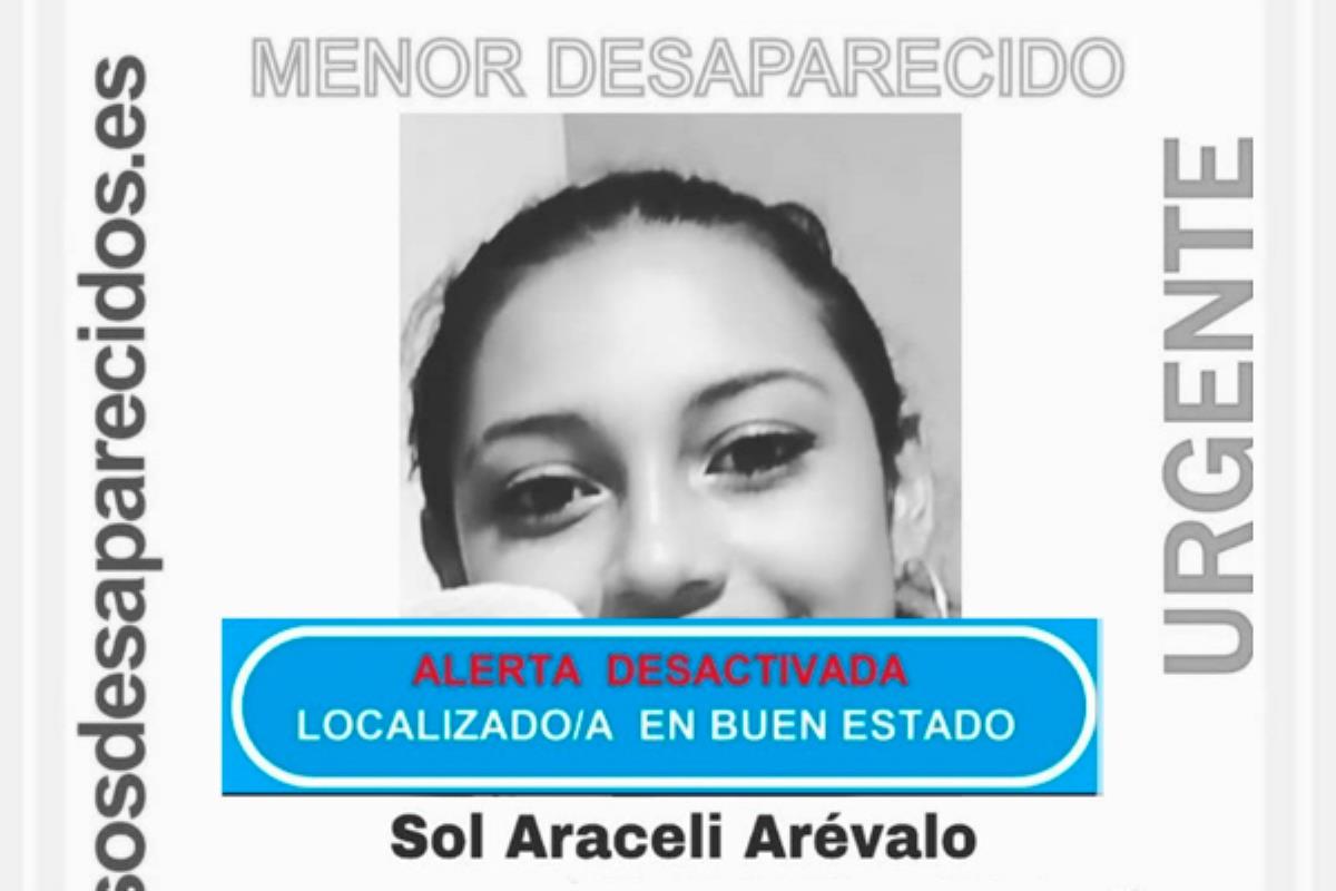 SOS Desaparecidos desactiva la alerta de la menor de 16 años que desapareció el 24 de mayo