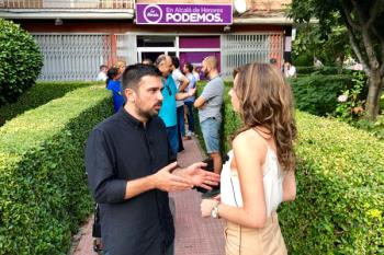Espinar nos presentó el proyecto de Podemos para la región durante su visita a Alcalá de Henares
