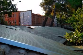 La cubierta del invernadero del Parque O´Donell ha sido reparada coincidiendo con el 20 aniversario de la declaración de Alcalá como Patrimonio de la Humanidad