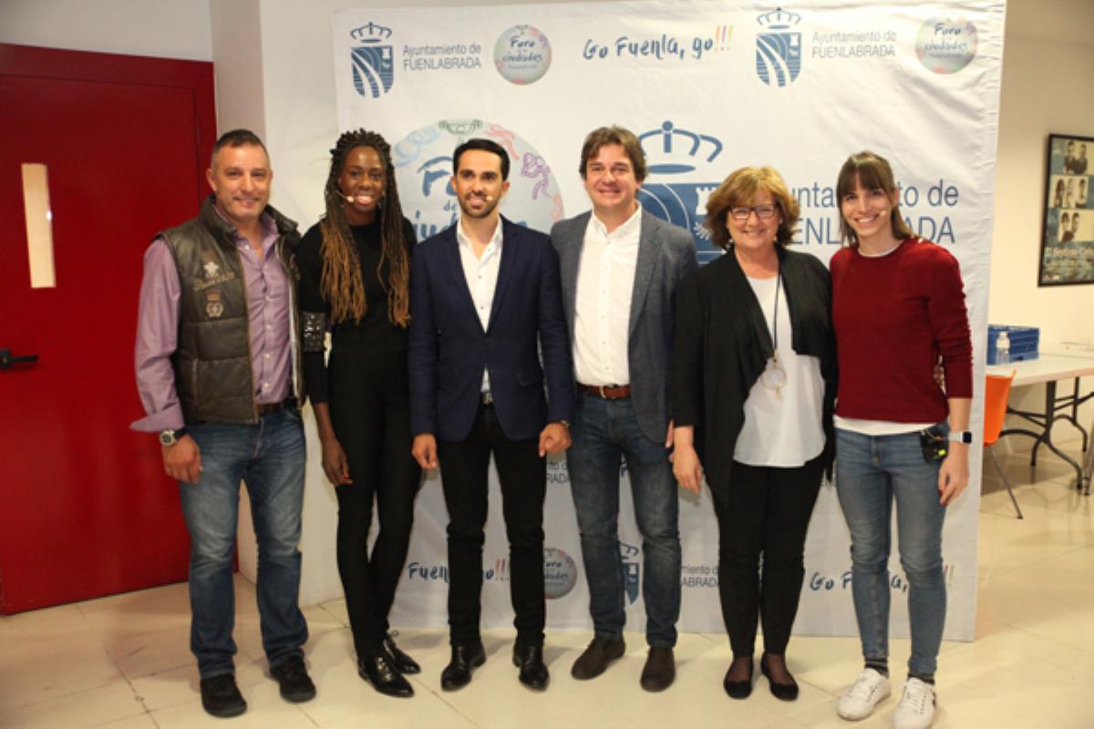 Figuras del deporte como Alberto Contador, Almudena Cid o Gisela Pulido participaron en el Foro de las Ciudades de Fuenlabrada