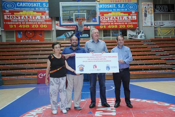 El Club de Baloncesto y la empresa Montakit, en colaboración con el ayuntamiento, sufragan el viaje a los sanitarios