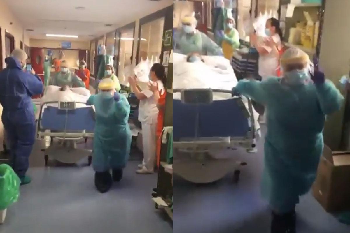 La mujer fue extubada el pasado domingo y ahora está en la unidad de hospitalización