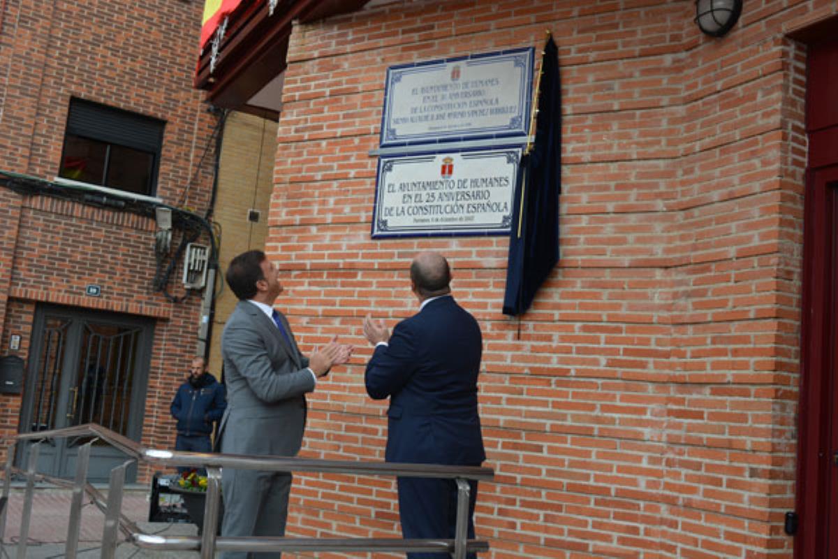 La plaza de la Constitución ha servido como escenario durante el acto conmemorativo