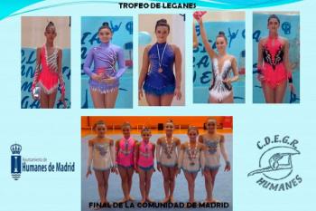 La Escuela de Gimnasia Rítmica ha participado en la Final de la Comunidad de Madrid y el Trofeo de Leganés