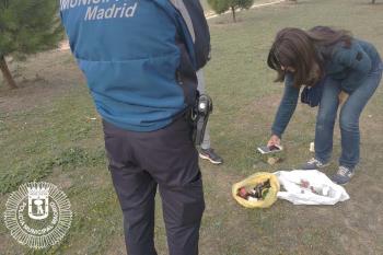 La persona identificada aseguró que solo daba de comer a los conejos y recogía los cristales tirados en el suelo